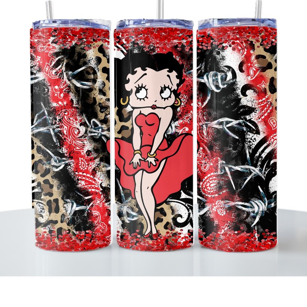 Betty Boop Red amd Black 20oz